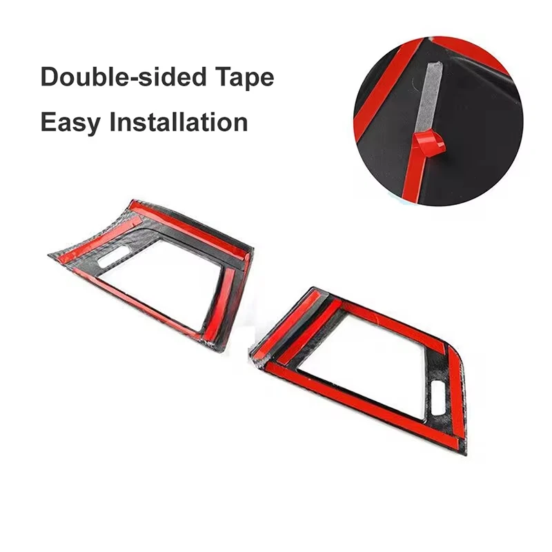 2Pcs Carbon Fiber Style Car Side Air Conditioning Vent Cover Trim Frame Fit For BMW 3 Series F30 F31 F32 F33 F34 F36  320i 428i