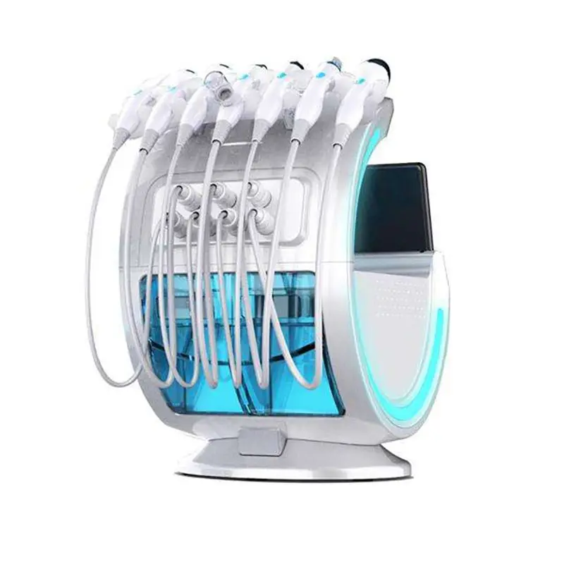 MultiFunctional 7 in 1 Oxygen Facial Care Deep Cleaning Machine Ice Blue Skin Rejuvenation Management System Beauty Device