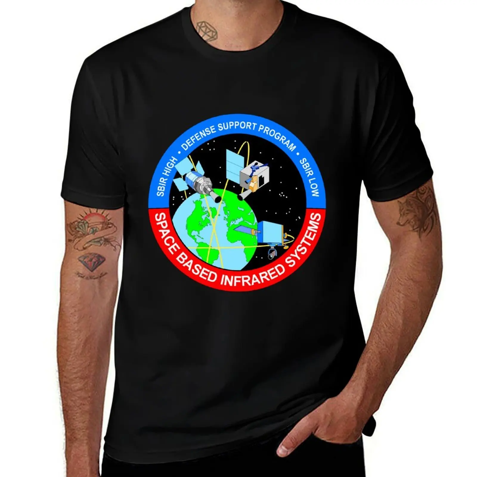 

SBIRS Defense Support Program Logo T-Shirt summer tops tops affliction shirts cheap stuff designer t shirt men