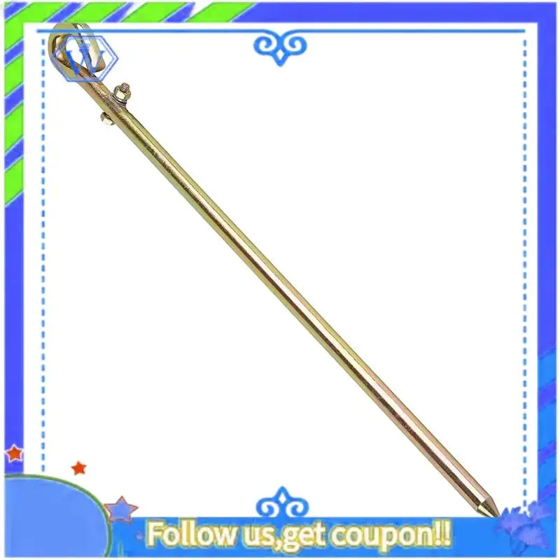 

A55P-2X Portable Grounding Rod - Grounding Pin With Grounding Wire Lug Great For Electric Fences, Burners, Baling Stakes