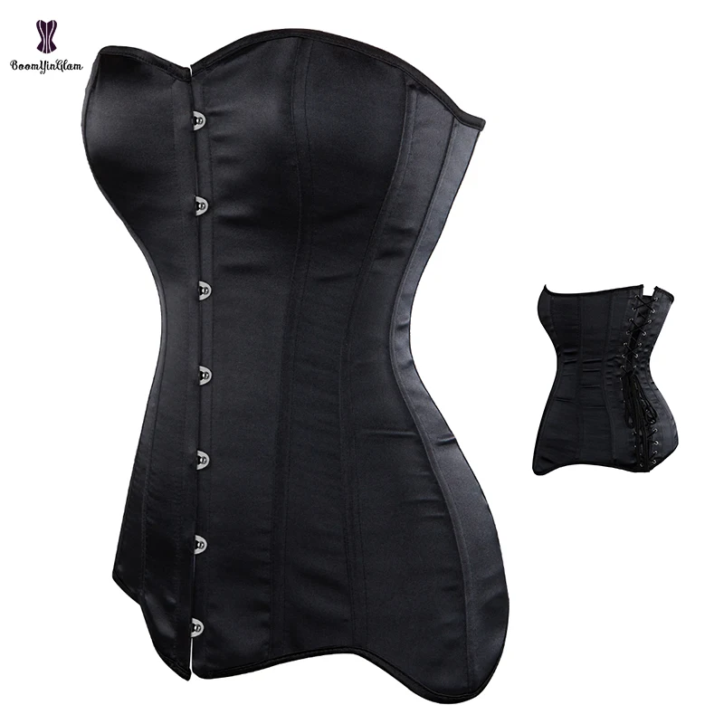 Corselet gothique de fermeture de 7 Busk avant 14 os en acier en spirale corset d\'entraînement de taille pour des femmes plus la taille XS-6XL