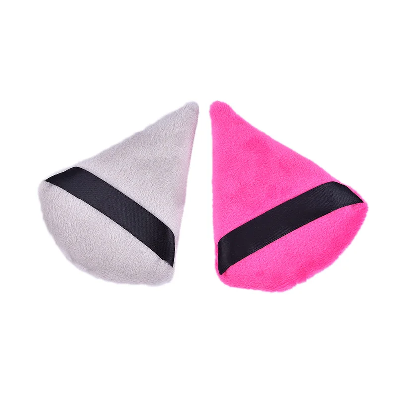 1Pcs/2Pcs Beauty Spons Groter In Natte Foundation Makeup Puff Gereedschap Driehoek Fluwelen Poeder Cosmetische Puff Mini