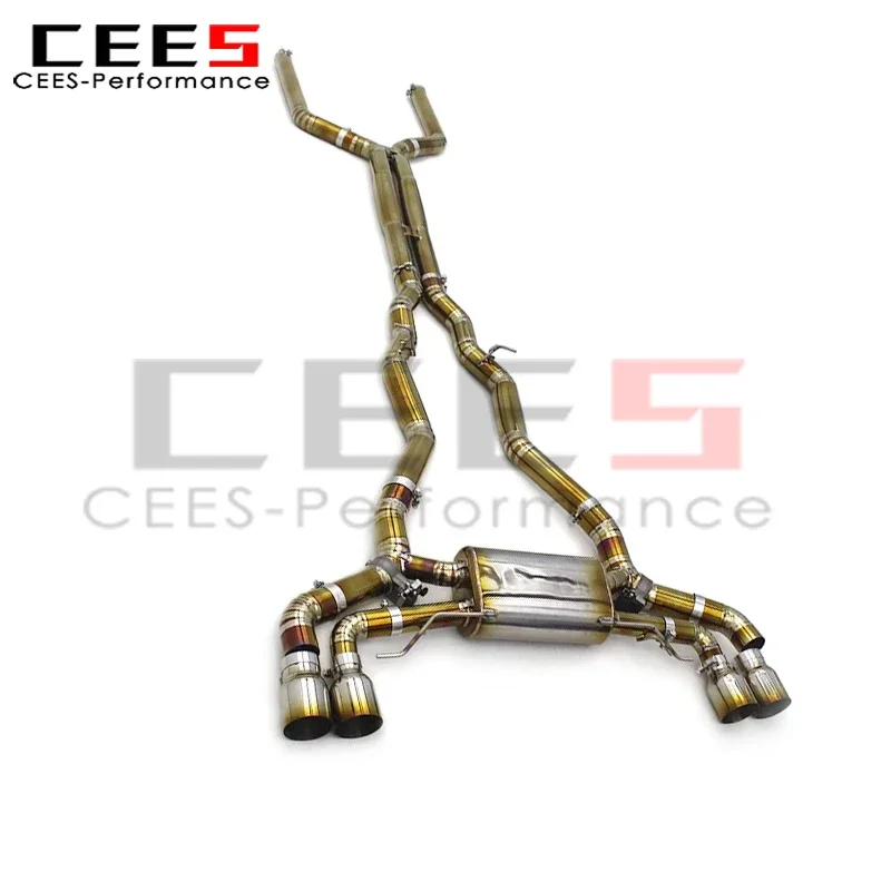 cees Performance Exhaust System for BMW M5 F90 M8 F91 F92 F93 M850i 4.4T 2018-2023 Titanium Car Racing Exhaust Valved Muffler