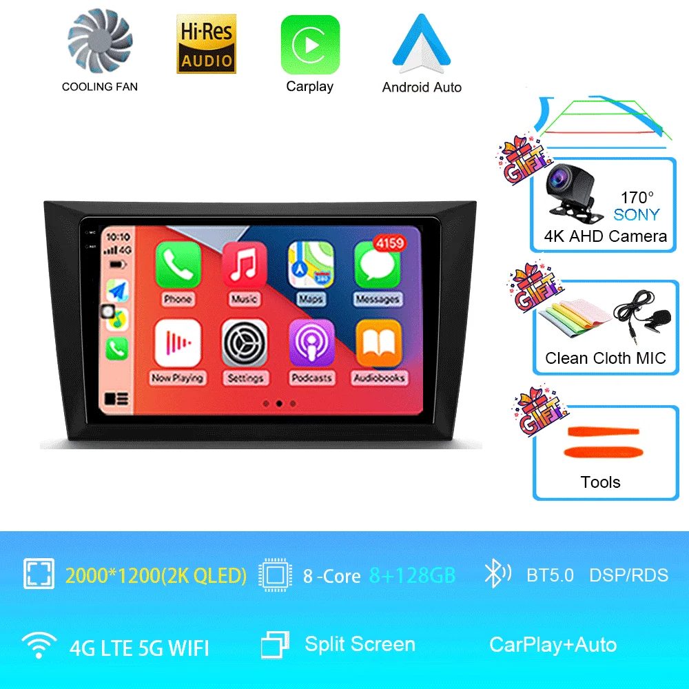 Android 16 autoradio voor Volkswagen VW Golf 6 MK6 GTI 2008-2016 draadloze Carplay autoradio multimediasysteem 4G DSP 2 Din