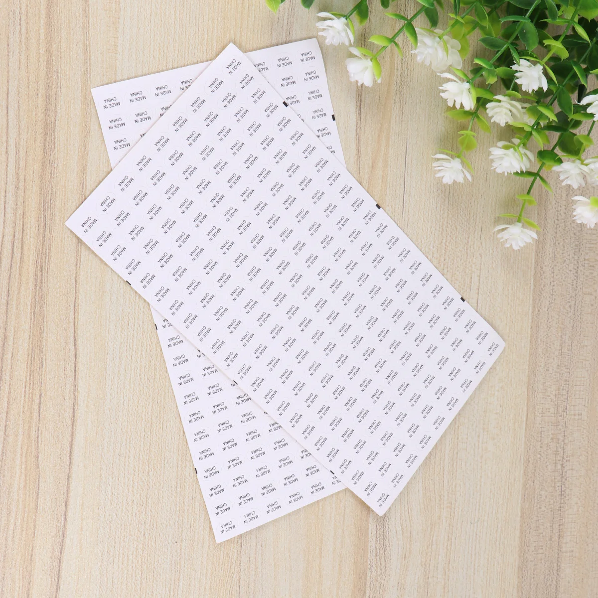 

14440 шт., белый фон, черные текстовые наклейки, водонепроницаемые самоклеящиеся для розничной торговли, большие количества