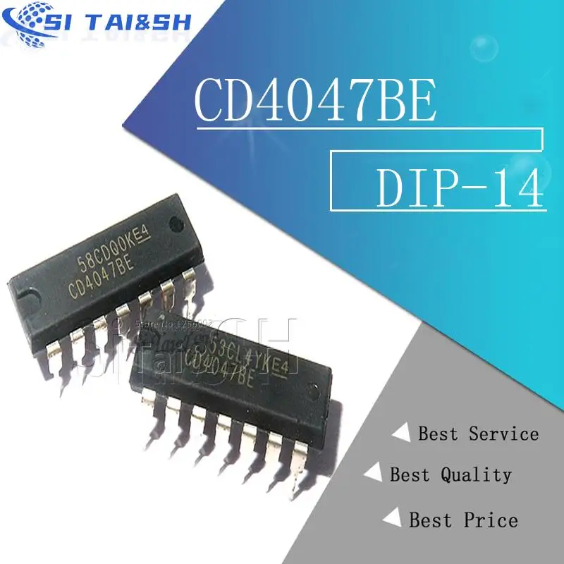 

10PCS CD4047BE Black plastic protective case For DIP14 CD4047 DIP 4047BE new and original