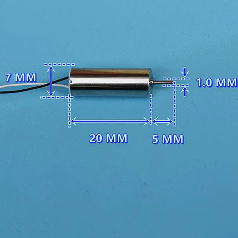 DC4.2V 43000rpm NdFeB Strong Magnetic Mini 720 Coreless Motor High Speed Large Torque For RC Drone Quadcopter Aeromodelling