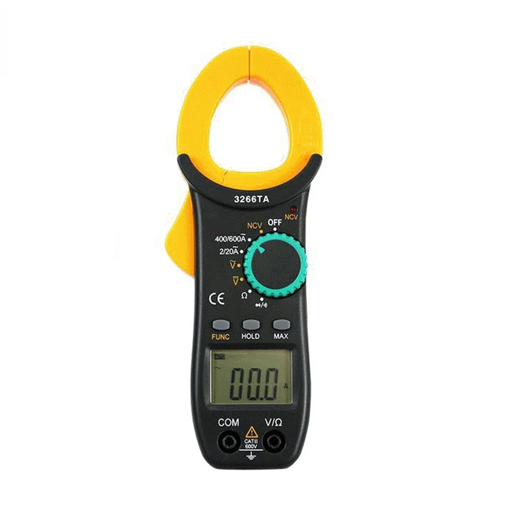 TY3266TA Digital Clamp Meter 600A Auto Ranging Multimeter NCV Voltage Current Resistance Capacitance Temperature Tester Tool