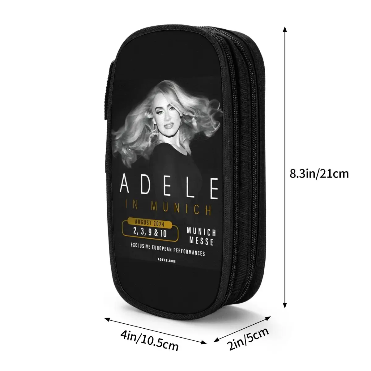 Astuccio grande Cool Singer Adele Tour 2024 forniture per ufficio musica Pop astuccio per penne a doppio strato borsa per il trucco della ragazza