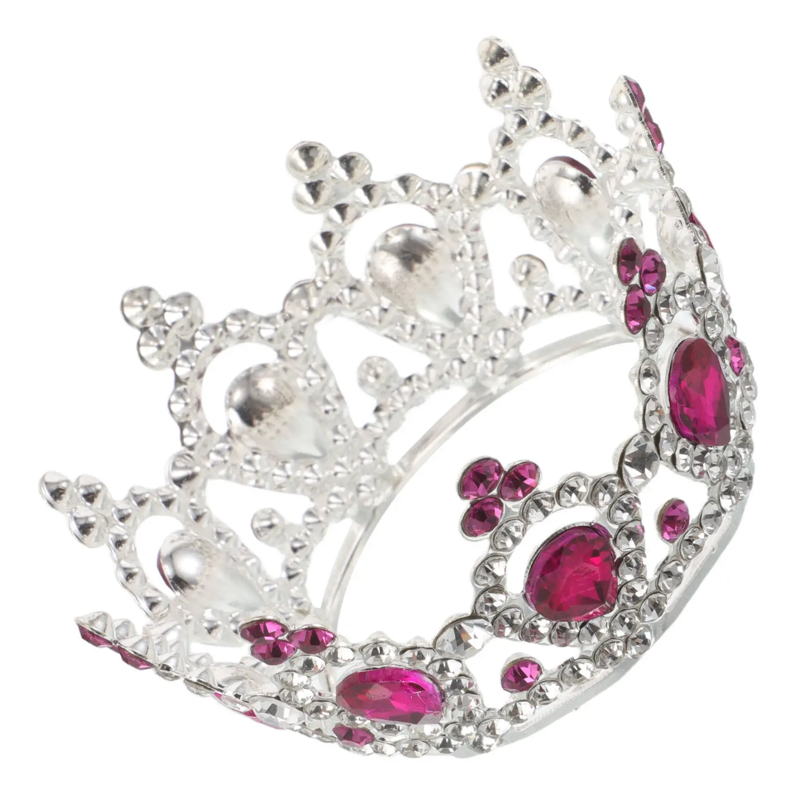 Mini Crown For Kids Rhinestone Toddler Tiara With Comb Birthday Party Accessory Small Crowns For Little Girls Princess