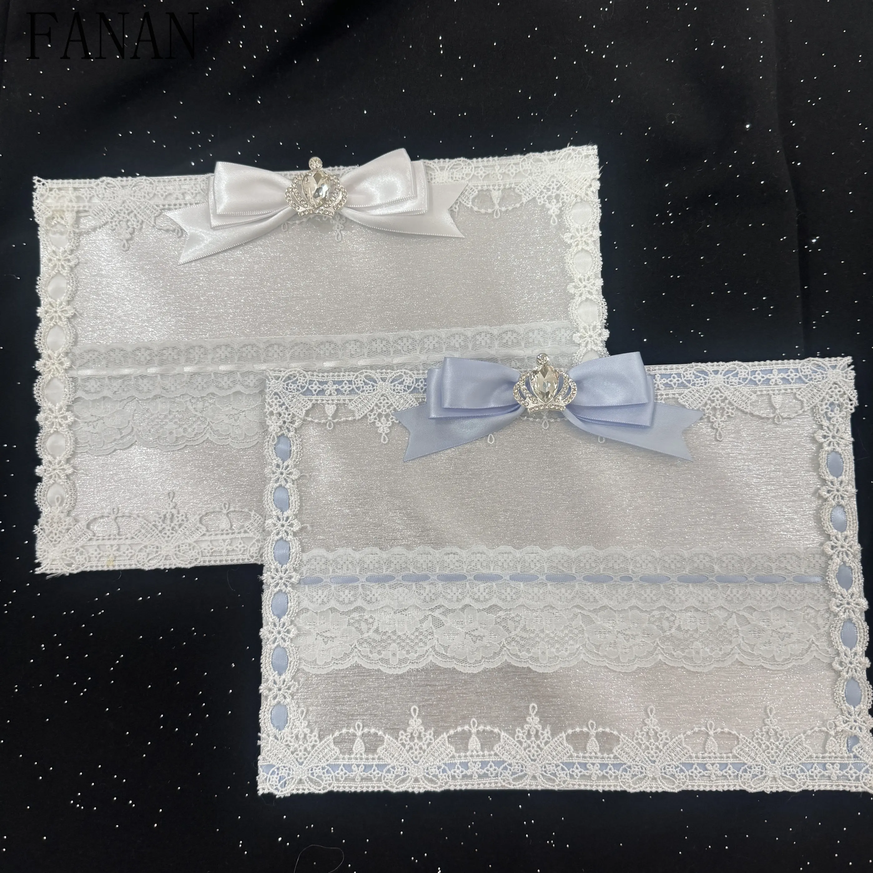 Bag Accessories Starry Glitter Exquisite Pain Board Ribbon Pain Satin Silver Ballet Style Large Volume Bags Ornament for Girls