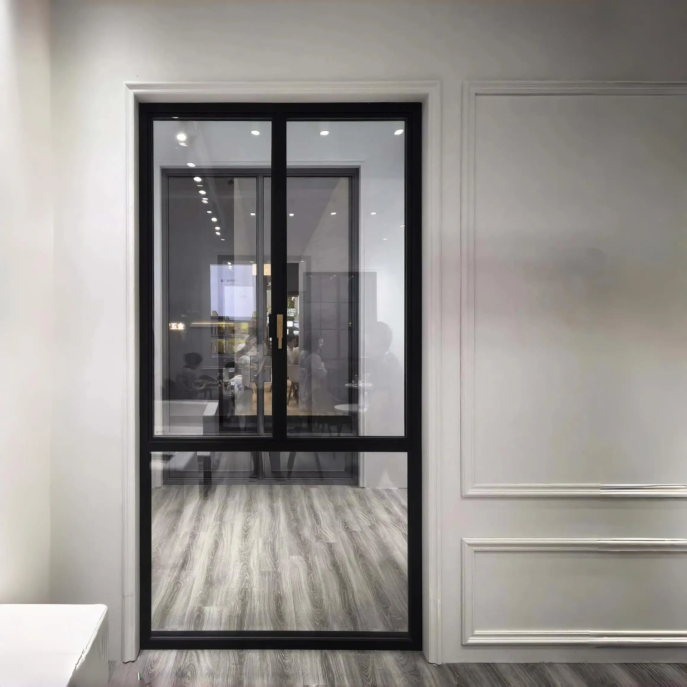 Factory Custom Color Advanced Windproof French Style Steel Casement Windows with Double Glazed