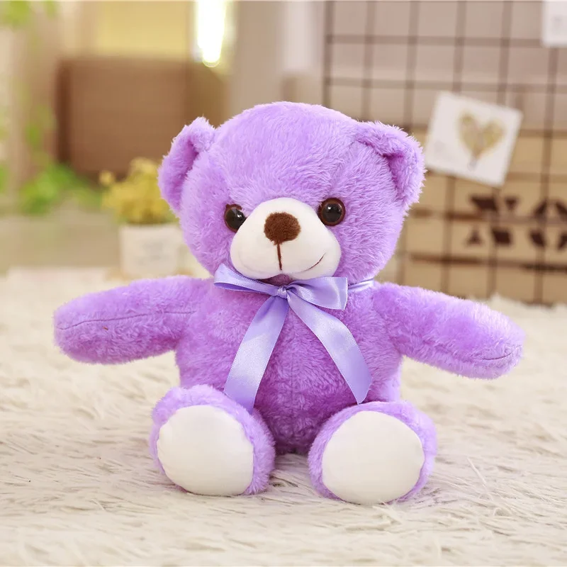 Ours en peluche pour enfants, poupées animales douces, joli jouet en peluche, cadeau d'anniversaire de mariage pour petite amie et amoureux, nouveau