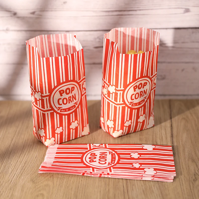10/50Pcs Popcorn Taschen Verpackung Eimer Snack Leckereien Container Hochzeit Geburtstag Party Film Nacht Liefert Karneval Lebensmittel Tasche box – Detail 5