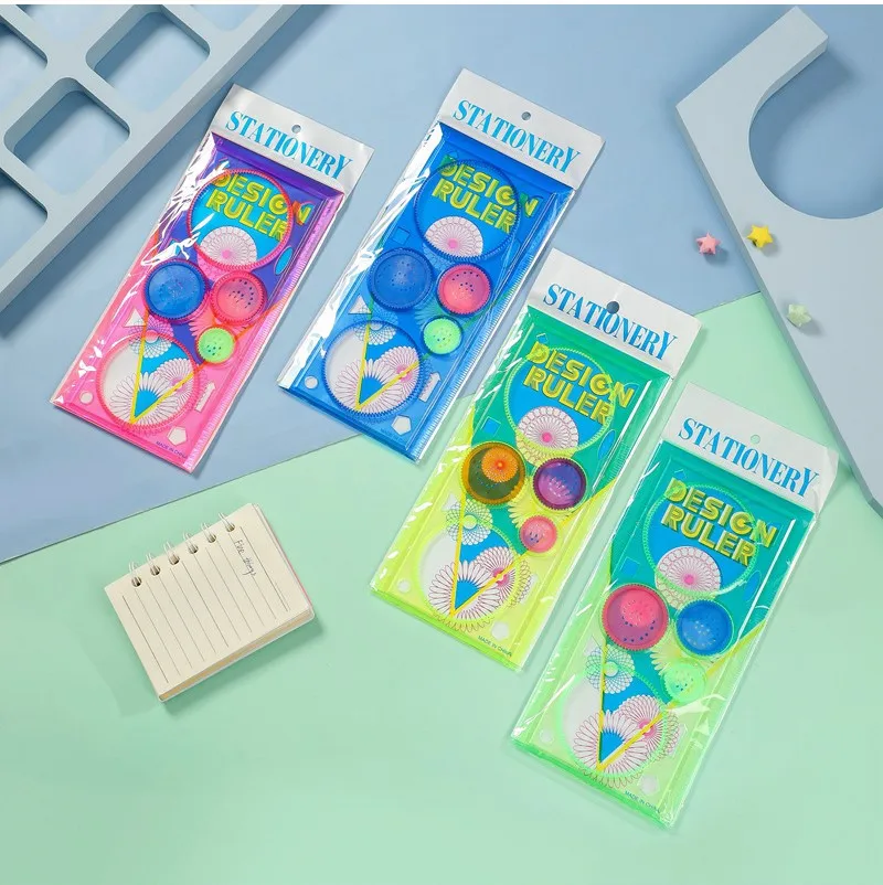 ชุดของเล่นสไปโรกราฟ ชุดล้อเฟืองที่เชื่อมต่อกัน อุปกรณ์วาดภาพระบายสี ของเล่นเสริมสร้างความคิดสร้างสรรค์ สไปโรกราฟ GYH