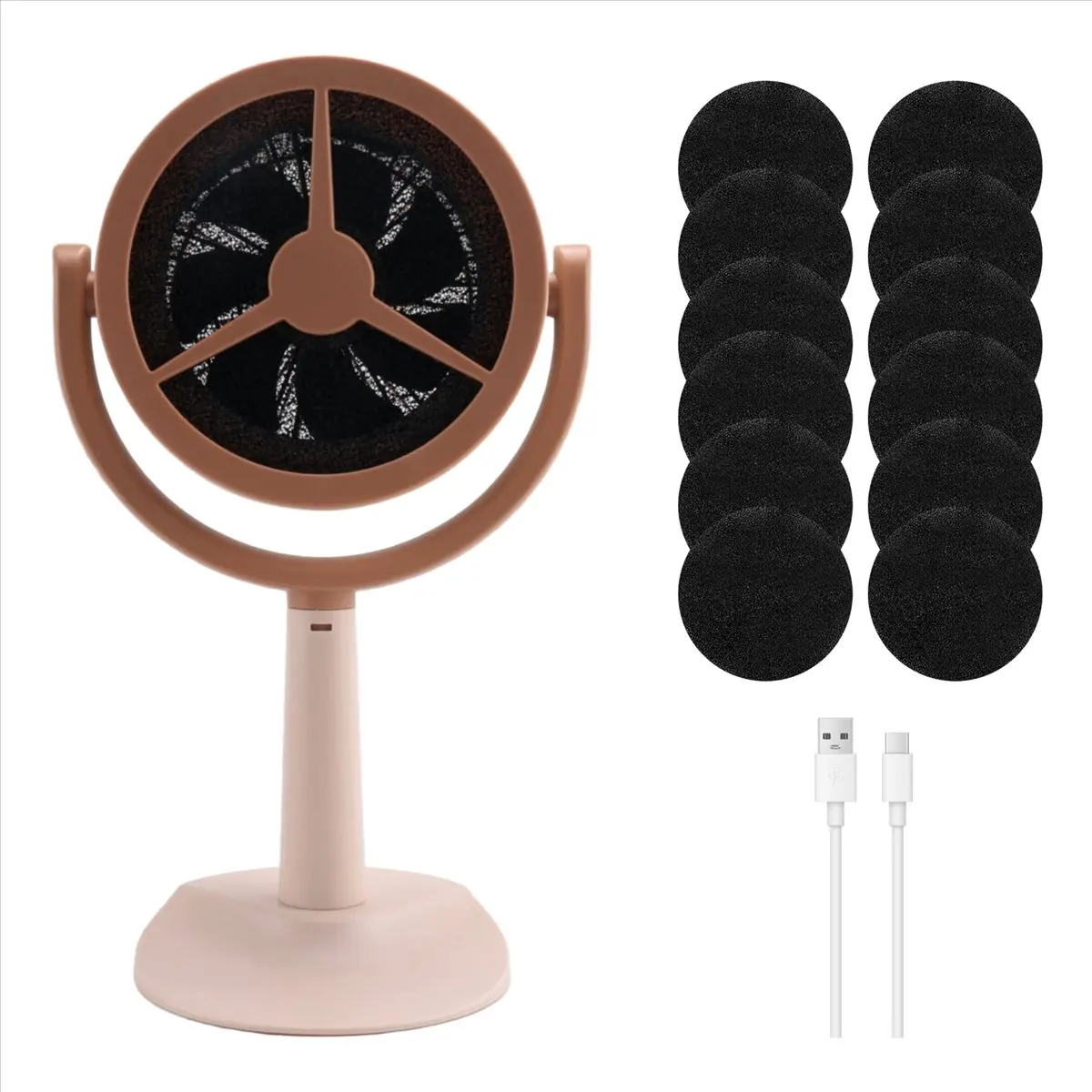 

A92G New Portable Smoke Purifier, Portable Smoke Filter for Smoking Indoors, Indoor Kitchen Mini Fan Portable Range Hood