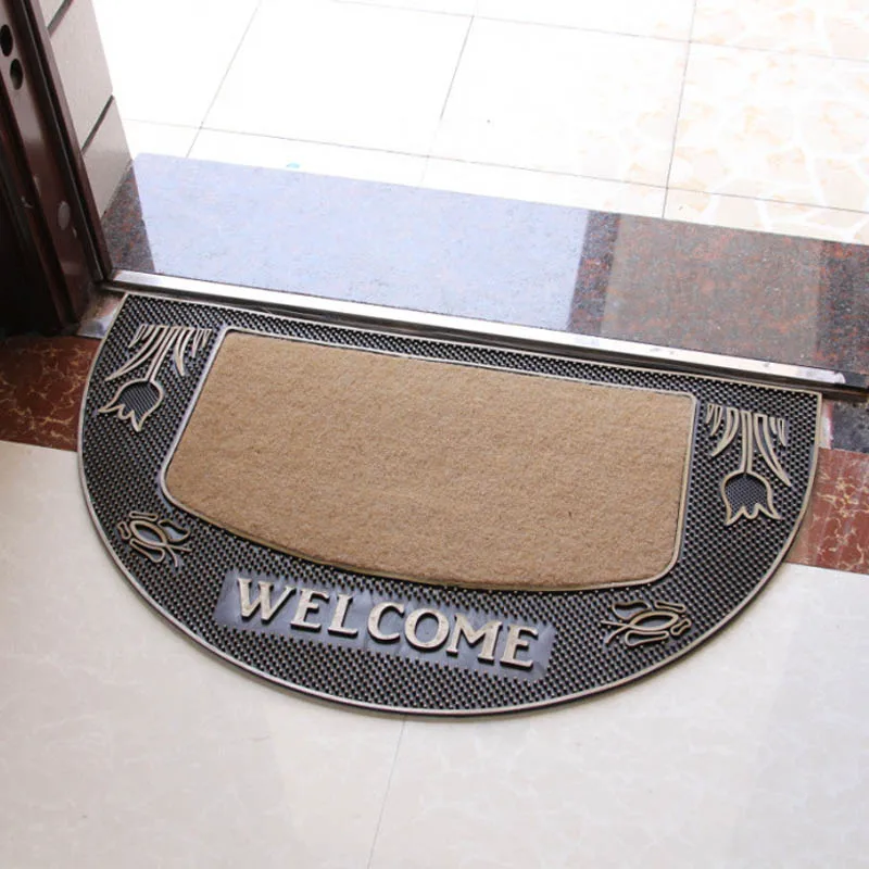 

European Style Rubber Door Mat Luxurious Anti Slip Bedroom Home Entrance Doormat Kitchen Carpet Bath Rugs Home Decoration