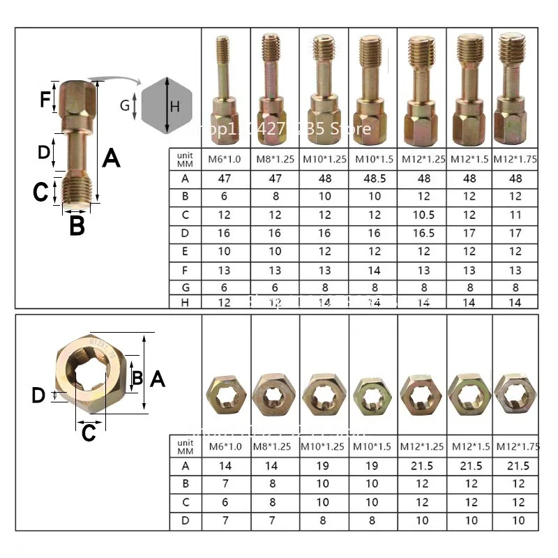 

15-Piece Screw Thread Repair Tool Damaged Nut Screw Repair Slider Screw Hexagon Remover