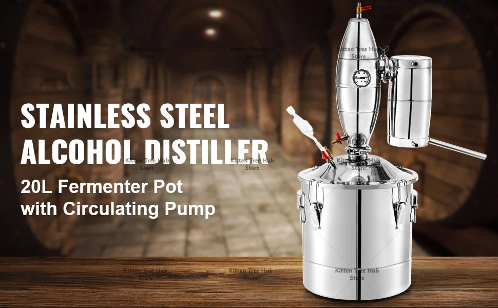 20L-70L Alcohol Distiller Machine Beer Brewing Equipment DIY Wine Moonshine Apparatus Dispenser Kit Home Appliance