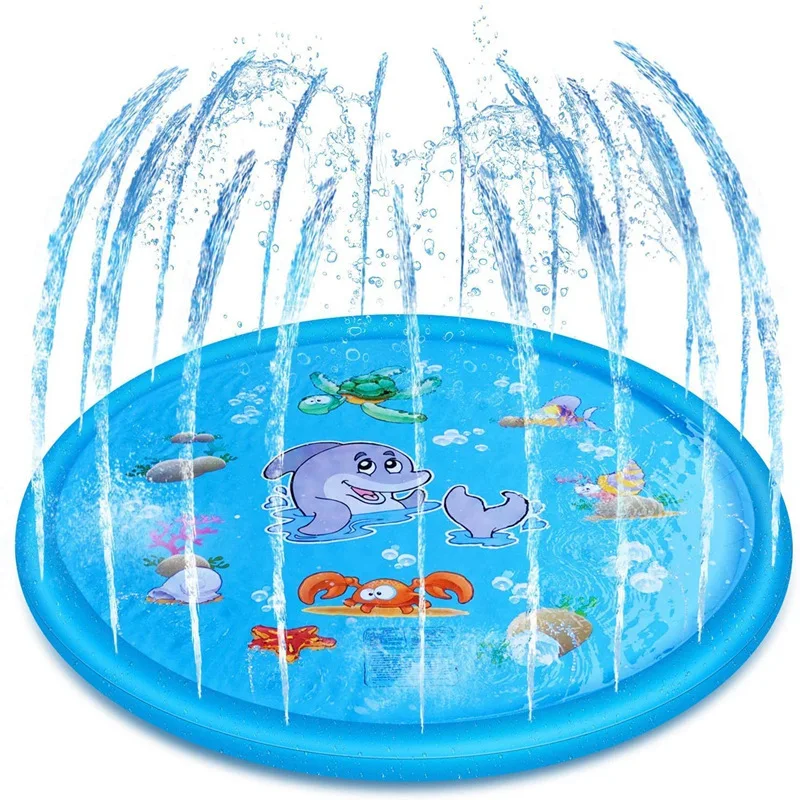 Hot New Children Play Spray Mat 100/170 cm Summer Cool Inflatable Spray Mat Play Cooling Mat Swimming Pool Outdoor Game Toys