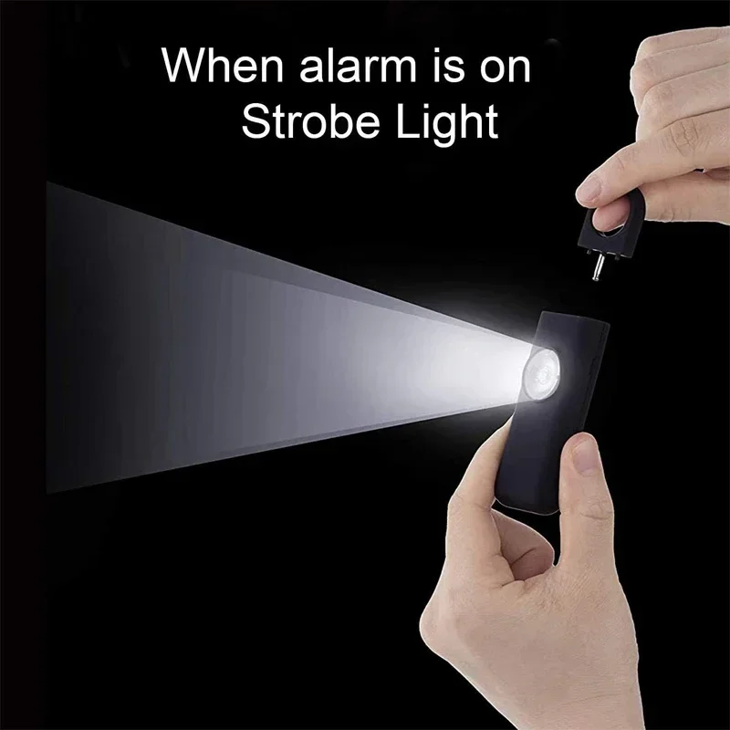 Allarme portachiavi di sicurezza personale, Allarmi personali, Sirena di autodifesa Allarme di sicurezza per donna, Portachiavi con luce LED SOS da 130 dB