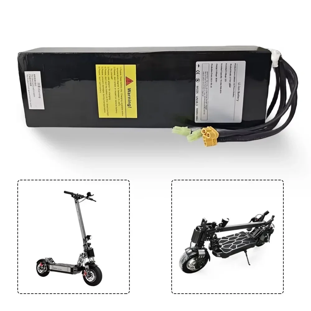 14S4P 52V 19.2Ah 21700 Li-ion Battery Pack Dual Port Fast Charging Suitable For Dual Drive Electric Scooters