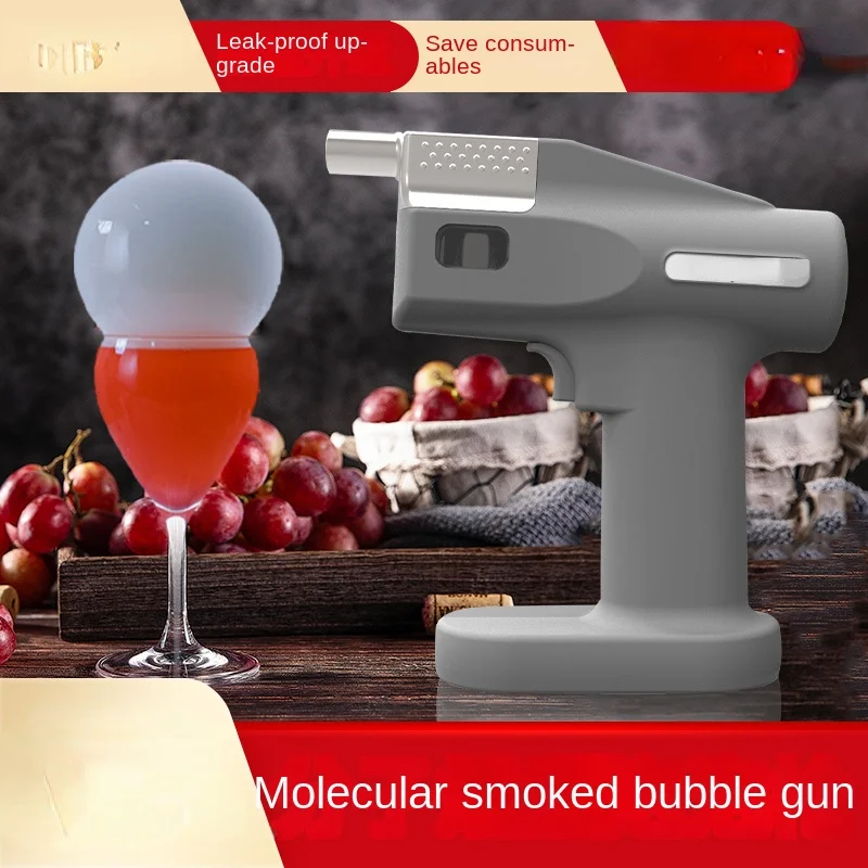 Smoked Bubble Gun Cocktail Bar Molecular Cuisine Cocktail Coffee Bubble Machine