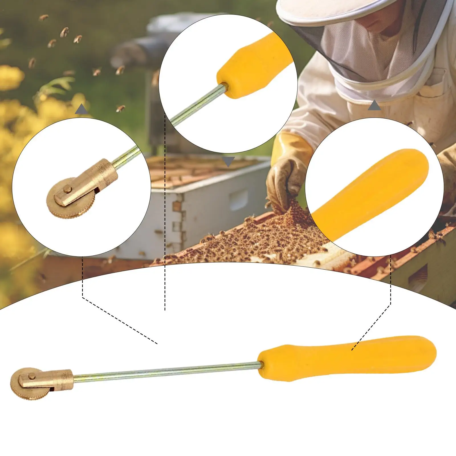 

Beekeeping Wire Embedder Thread Keeper for Hive Management Portable Bee Tool