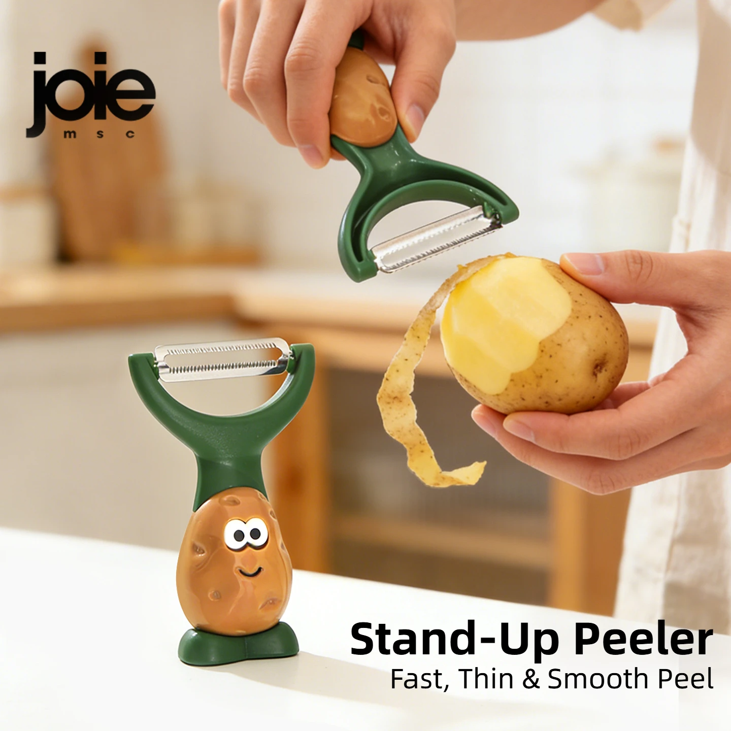 Joie Kartoffelschäler, Edelstahlschäler, Obst- und Gemüseschäler, Multifunktions-Reibe, Schäler, Scheibe, Heim- und Küchenwerkzeug