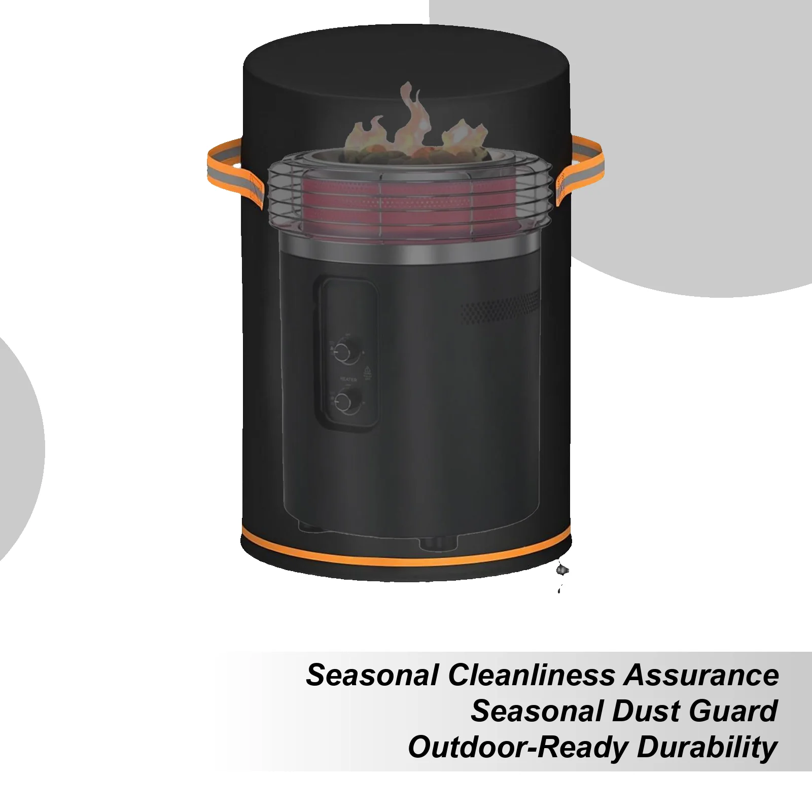 Cubierta para fogones al aire libre, resistente al agua, Protector de muebles de exterior, columna de fuego, cubierta para chimenea de Patio, Patio, Patio, balcón, césped