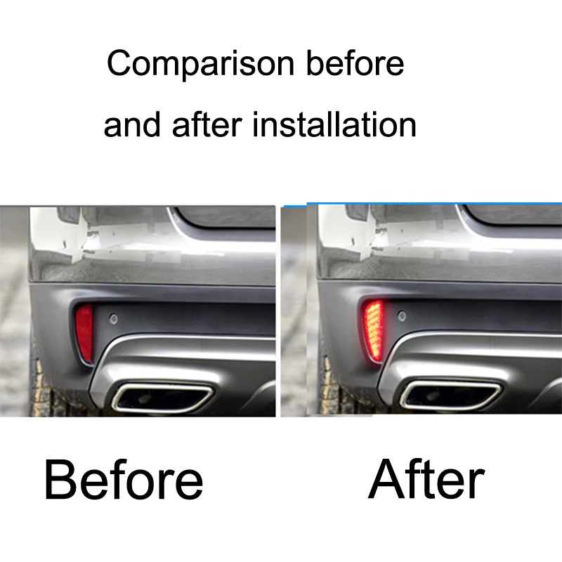 For  for Geely Atlas Boyue 2018 Modified Rear Bumper Light Brake Dedicated LED Tail Flow Turn Signal Navigation Light Parts