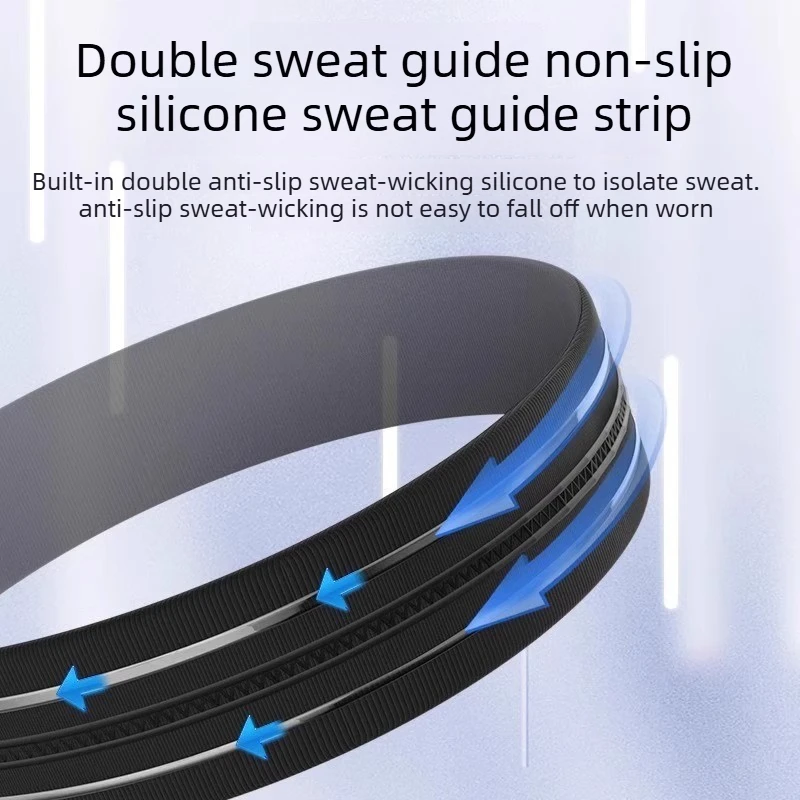 Outdoor Sports Yoga Fitness Running Men's Headband Women's Non-Slip Sweat-Absorbent Breathable Hairband for Training