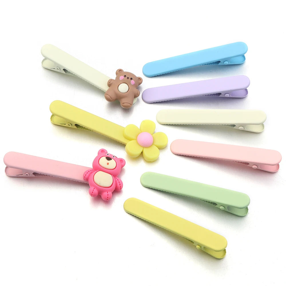 20 Stück Haarspangen zum Stylen und Abschneiden, 6 cm matte Alligator-Haarspangen, Haarspangen ohne Falten, Metall-Haarspange – Detail 2