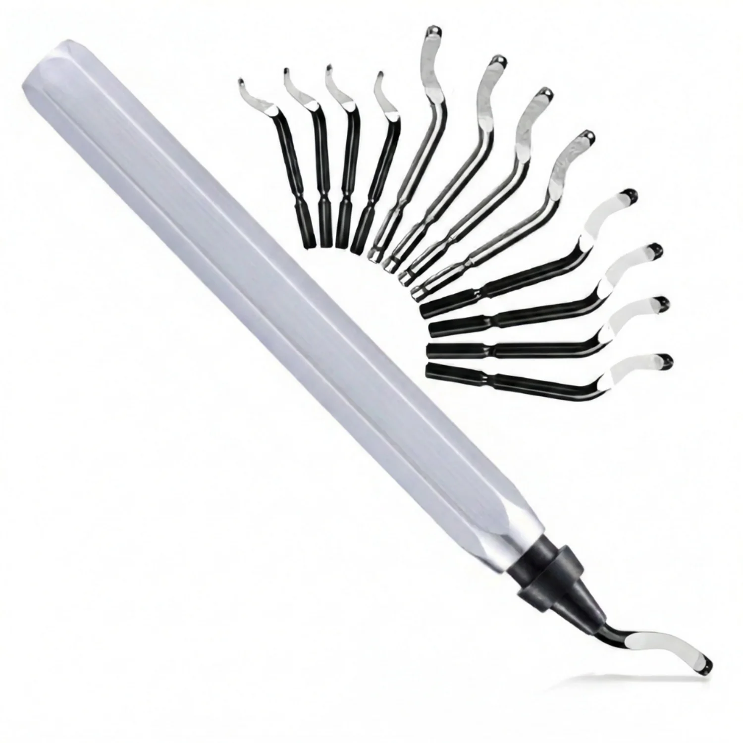 Deburring Tool with BS1010 Blades BS1018 Blades and BK3010 Blades for Smooth Edge Finishing on Metal Plastic Resin PVC Pipes