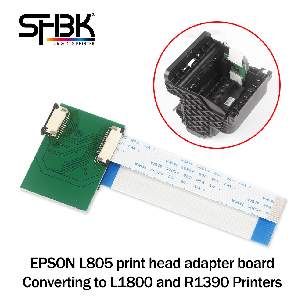 Imagem -02 - Epson L1800 Impressora Dtf e Impressora uv R1390 Impressão Cabeça Cartão Adaptador Placa-mãe para L805