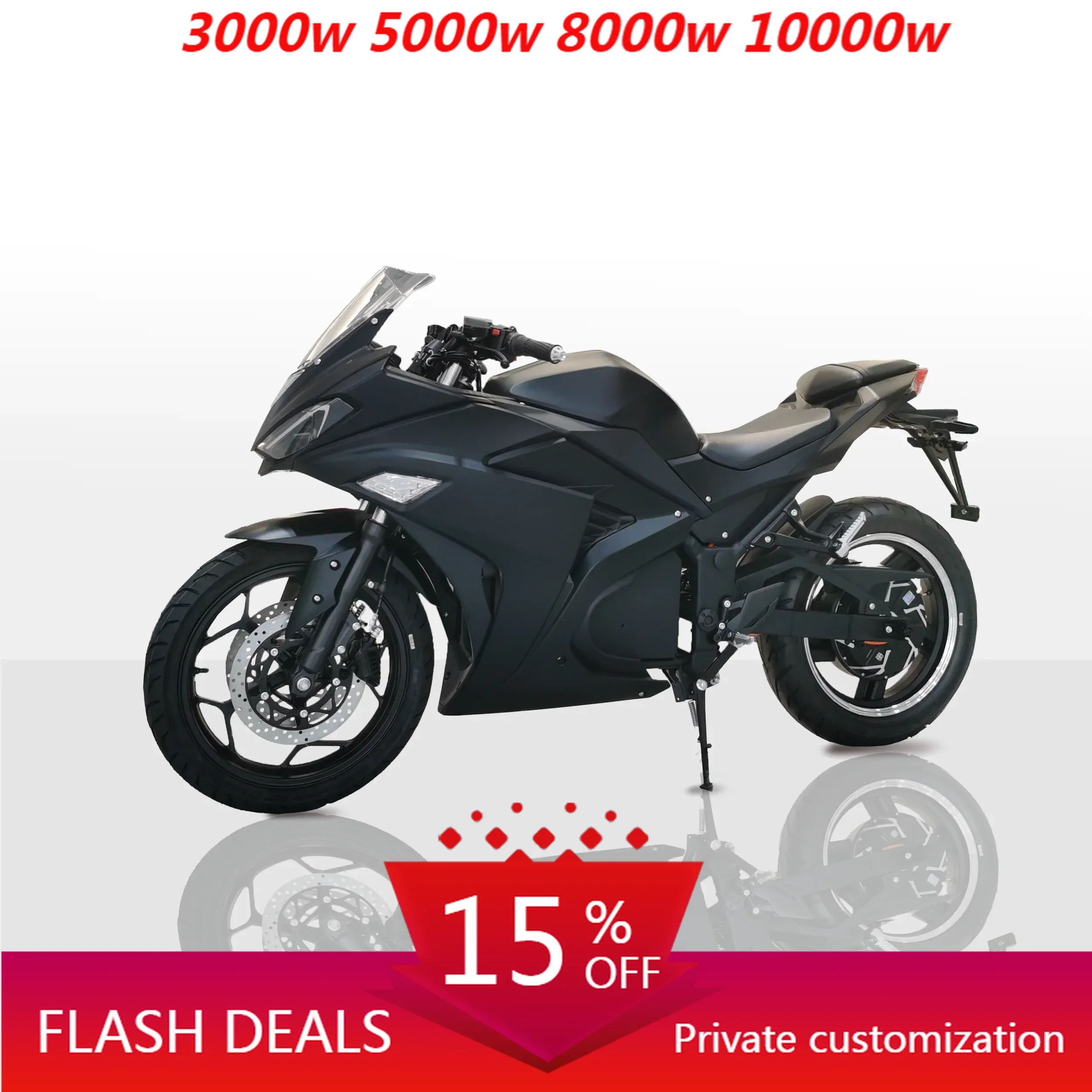 

JUFENG Wuxi Cheap Scooter 72V Lithium 10000W Wheel Motor Power 130KM/H R3 Electric Motorcycle