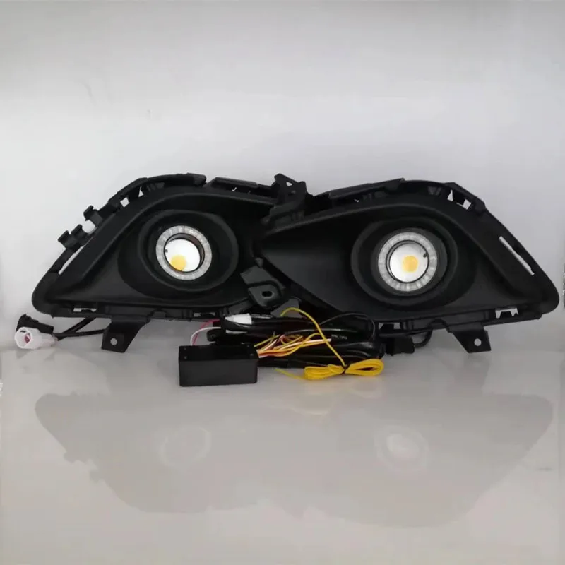 LED Angel Eye Fog Lights Assembly Kits For Mazda 6 Atenza 2013 2014 2015 2016 Front Bumper Fog Lamp Replacement Angel Eye Daylight Accessories Kits