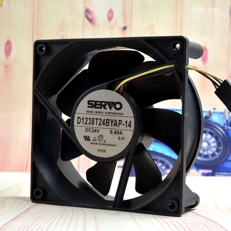 Servo D1238T24BYAP-14 12CM 24V 0.49a 12038 Servo Cooling Fan