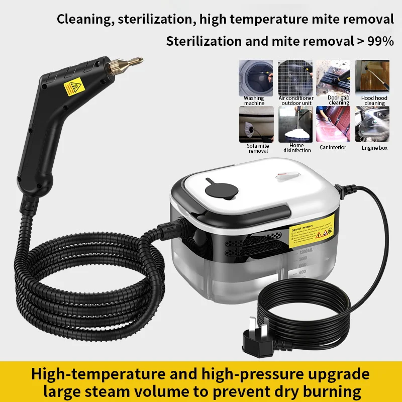 High PressureTemperature Steam Cleaner Steam Mop Sterilization Handhled Household Air Conditioner Kitchen Furniture Bathroom Car