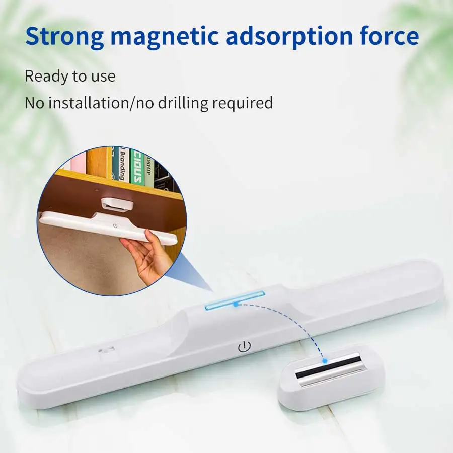 LED Fill Light Simple Lighting Magnetic Reading Light For Bedroom Wardrobe Bathroom Touch Adjustable Rechargeable Hanging Lights
