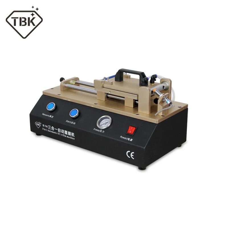 TBK-765 3 in 1 Automatic OCA Film Laminating Machine Built-in Vacuum Pump and Air Compressor For Mobile Phone LCD Screen Repair