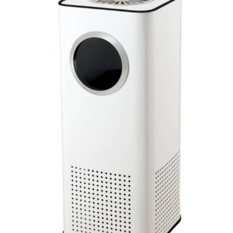 XL Lobby Vertical with Ashtray Stainless Steel Square Industrial Wind Floor-Type Soot Bucket