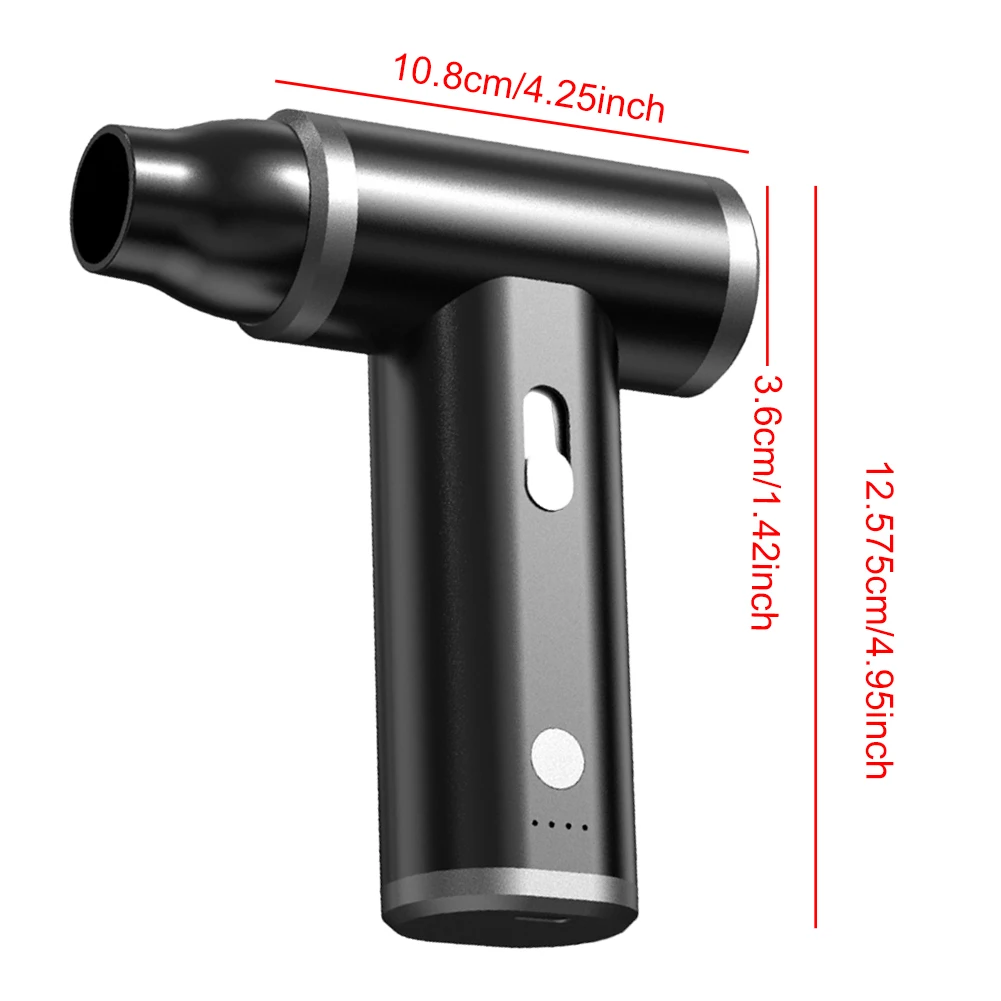 1/2 قطعة منفضة الهواء المضغوط إعادة شحن يده منفاخ الغبار 110000PRM فرش السيارات اللاسلكي منفاخ الهواء للوحة مفاتيح الكمبيوتر ﻿