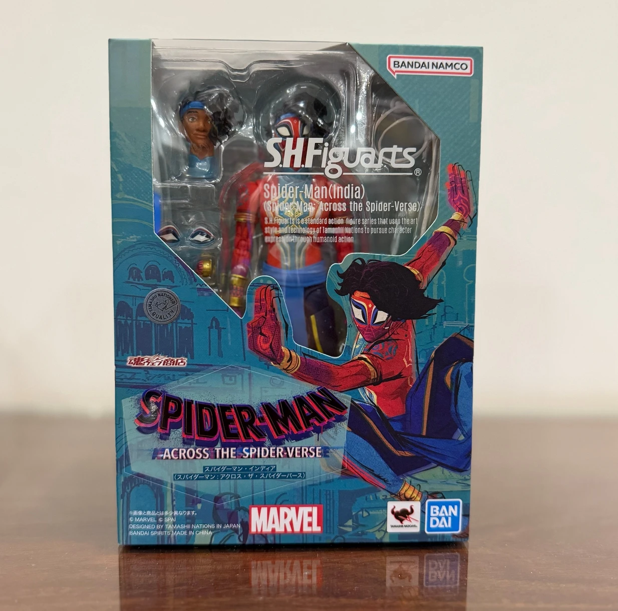 

100% Original Bandai Shf Sh Figuarts Spider-man India Across The Spider Verse Action Figures Anime Model Toys Collection