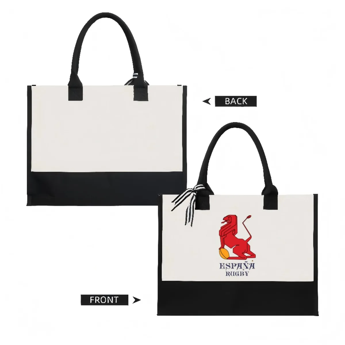 إسبانيا إسبانيا فريق اتحاد الرجبي الوطني 2026 وصول جديد موضة عملية واسعة قابلة لإعادة الاستخدام حمل حقيبة نمط طباعة 2 لهجة الثقيلة D