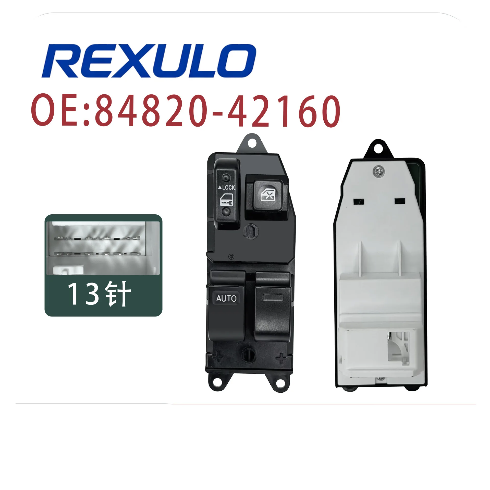

84820-42160 14-Pin Driver Power Window Master Switch for Toyota RAV4 2000-2005 XA20 for Toyota RAV4 Control Button LHD