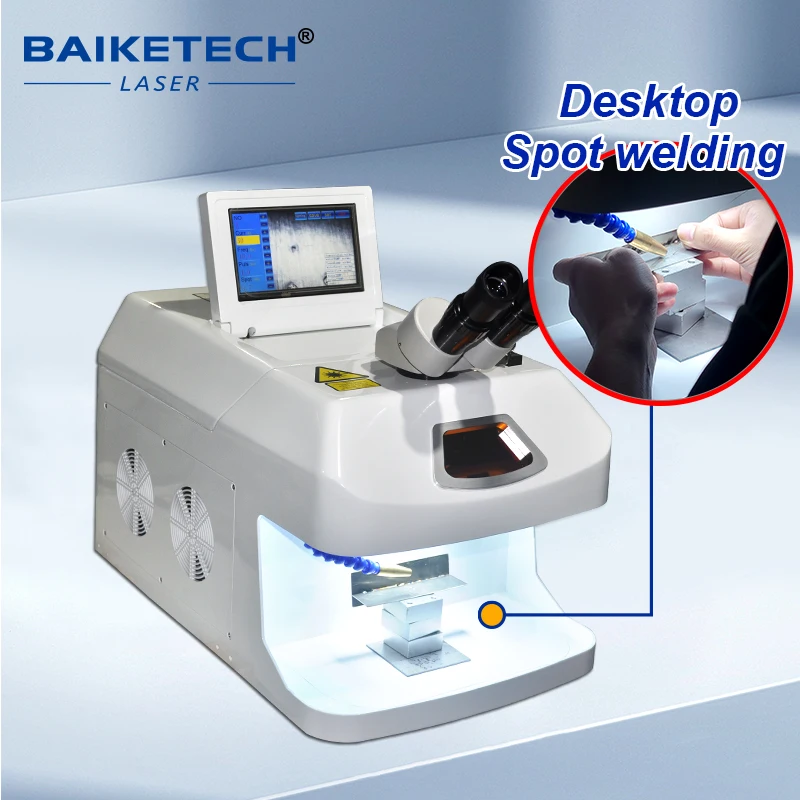 

60W Jewelery YAG Laser Spot Soldering Welder Jewelry Portable Laser Welding Machine for Prong setting reinforcement