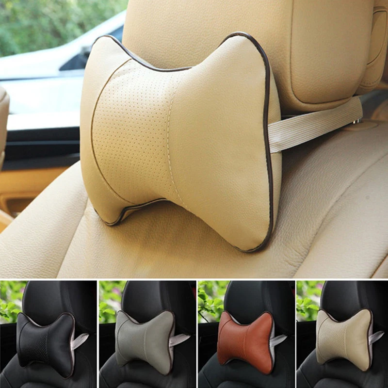 1PC Car Neck Pillows Car Headrest Cushion Support Seat Accessories Universal Backrest Safety Pillow Auto Interior Accessories