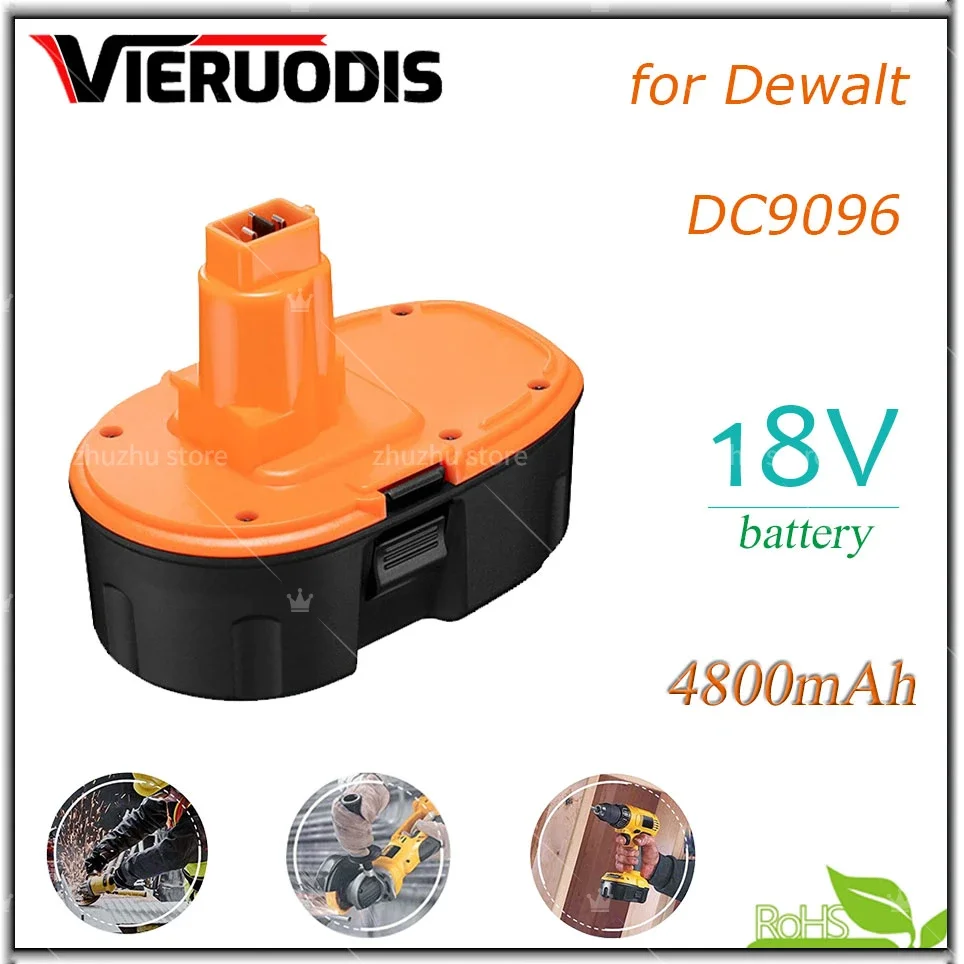 

DC9096 18V 6800mAh 9800mAh Ni-MH Power Tool for Dewalt DC9096 DE9039 DE9095 DW9098 DE9503 DW9096 Replacement Battery