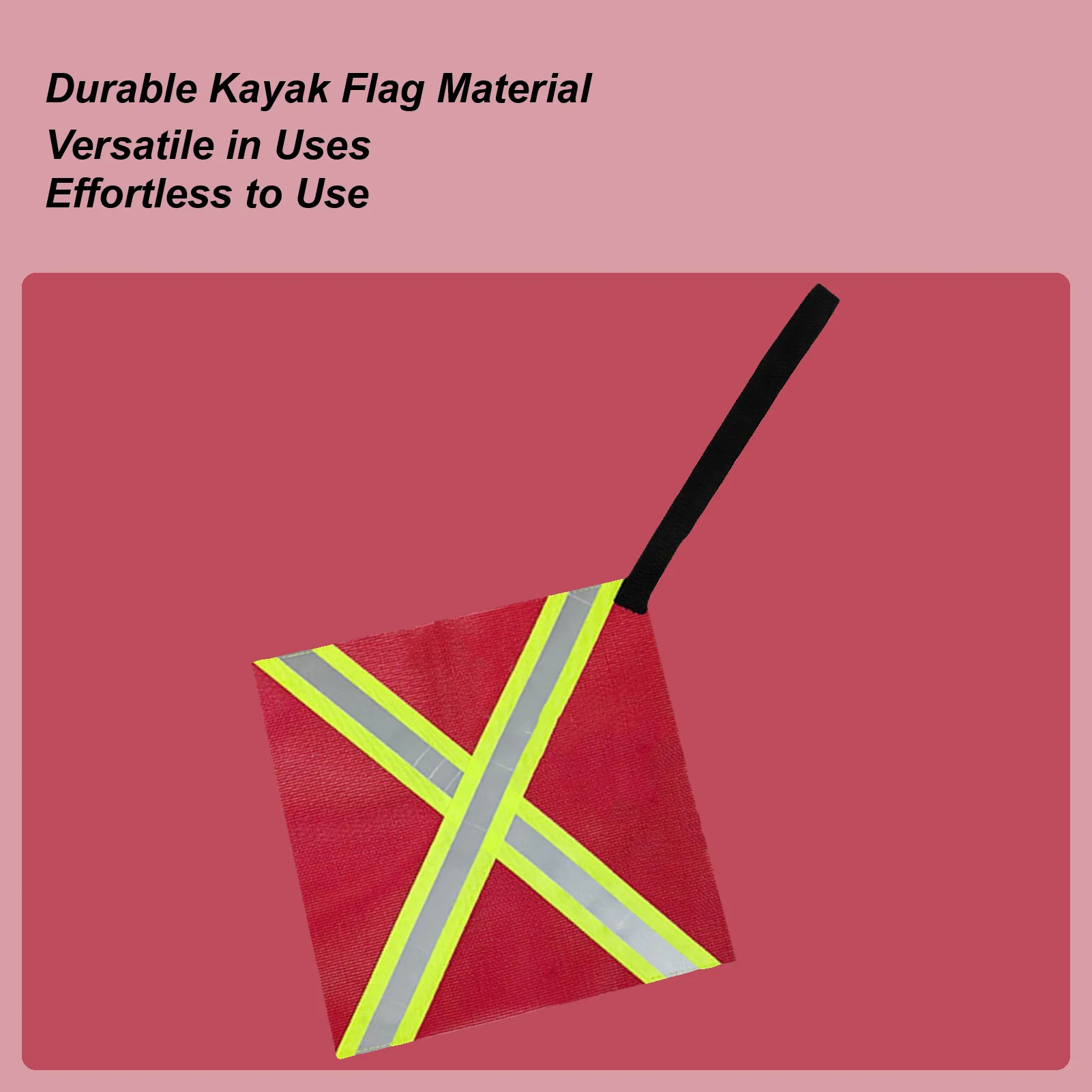 Boat Safety Flag Kayak Night Warning Flag Reflective Tow Warning High Visibility Travel Accessories For Hauling Rv Boats Car Atv